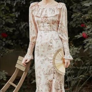 Maxi Printed Dress - Simple Retro